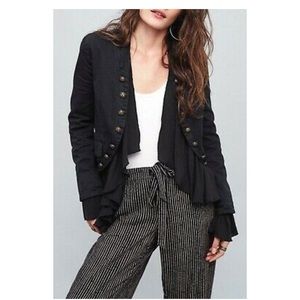 Free people romantic ruffle jacket